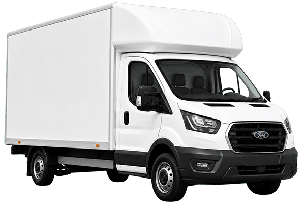 Luton box van parked and ready for hire in Livingston